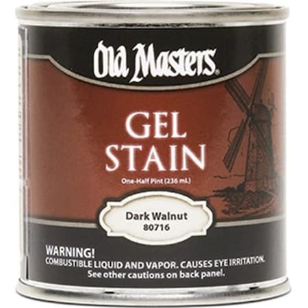 Old Masters Old Masters 80716 0.5 Pint. Dark Walnut Gel Stain 86348807167